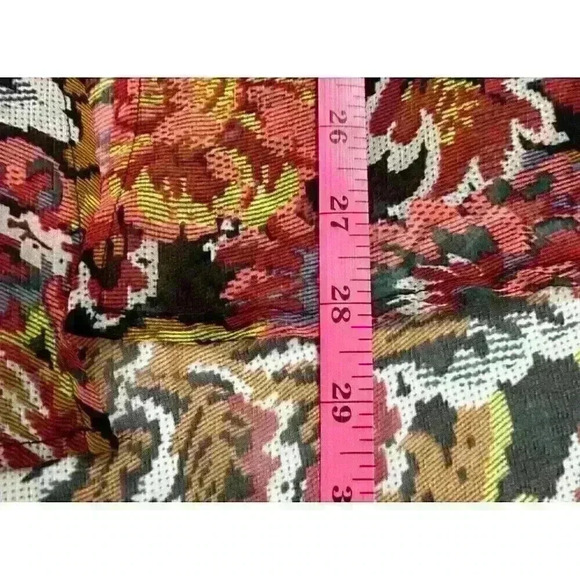 Say What Womens Small Multicolor Floral Boho Kimono Open Front Sheer 3/4 Sleeves - Picture 3 of 12